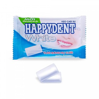 ( Lẻ 1k ) Kẹo Cao Su Trắng Răng Happydent White