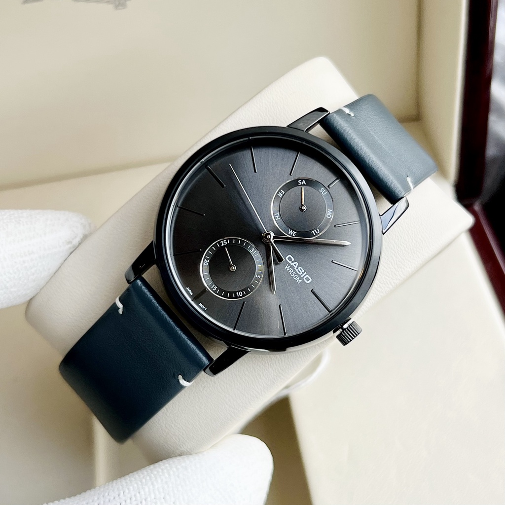 Đồng hồ nam dây da Casio MTP B310BL 1A New 8/2022