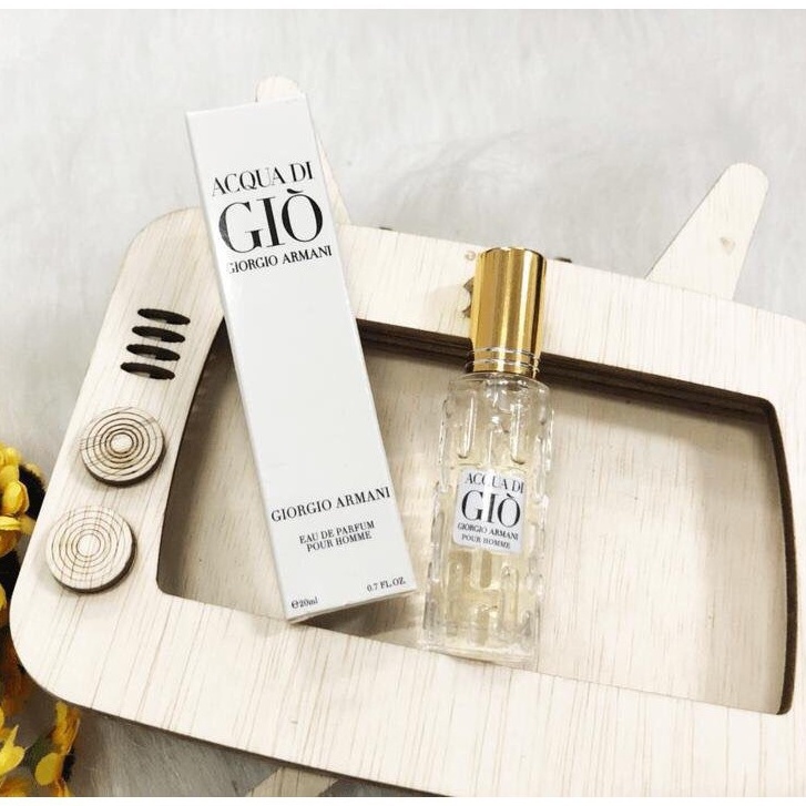Nước hoa mini Gio trắng nam 20ml dạng chai xịt- Mùi AcQua Di Gio Trắng