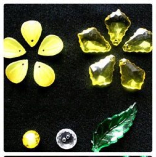 Combo làm hoa mai pha lê