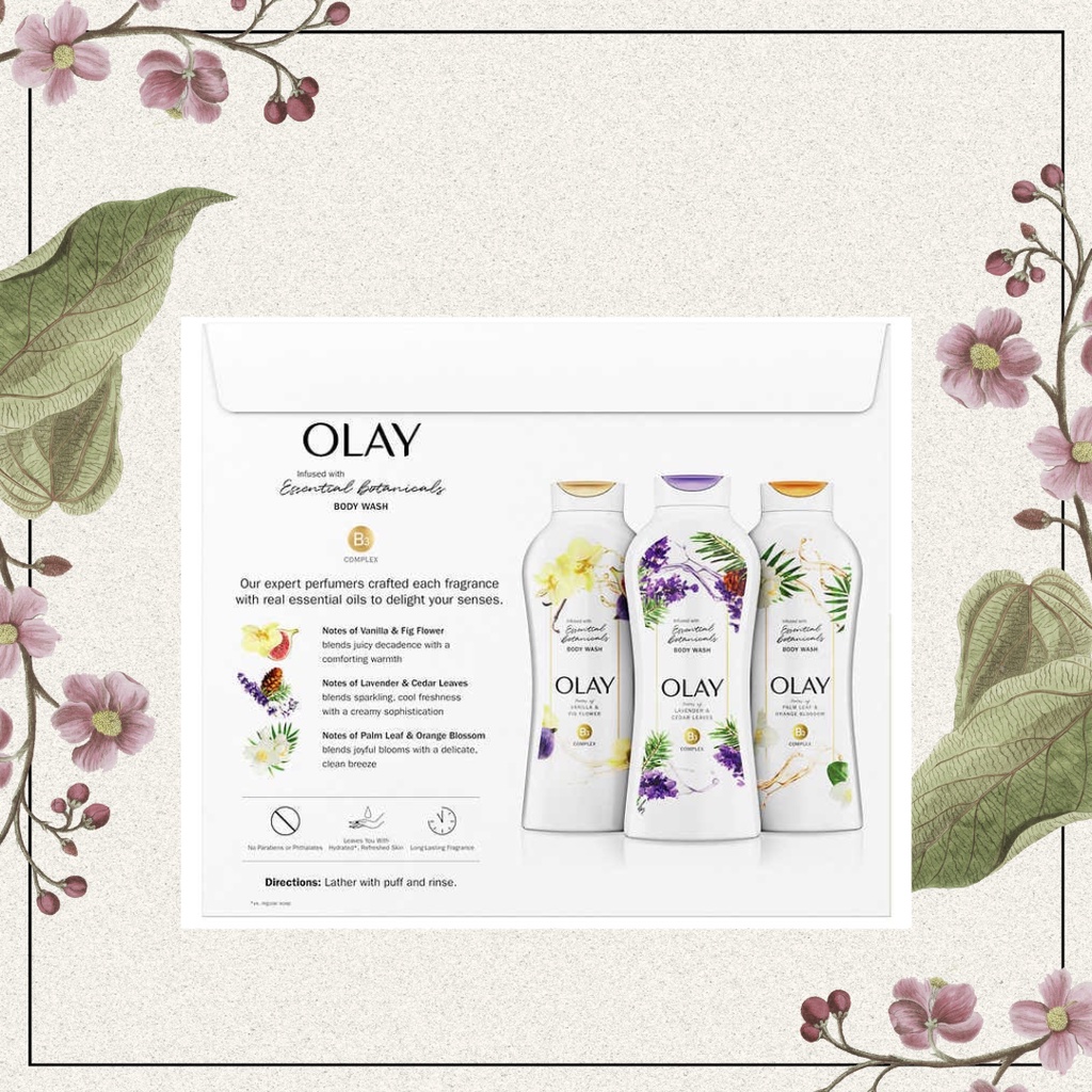 Sữa tắm trắng da, giảm thâm Olay Retinol B3 530ml Hàng Mỹ chính hãng