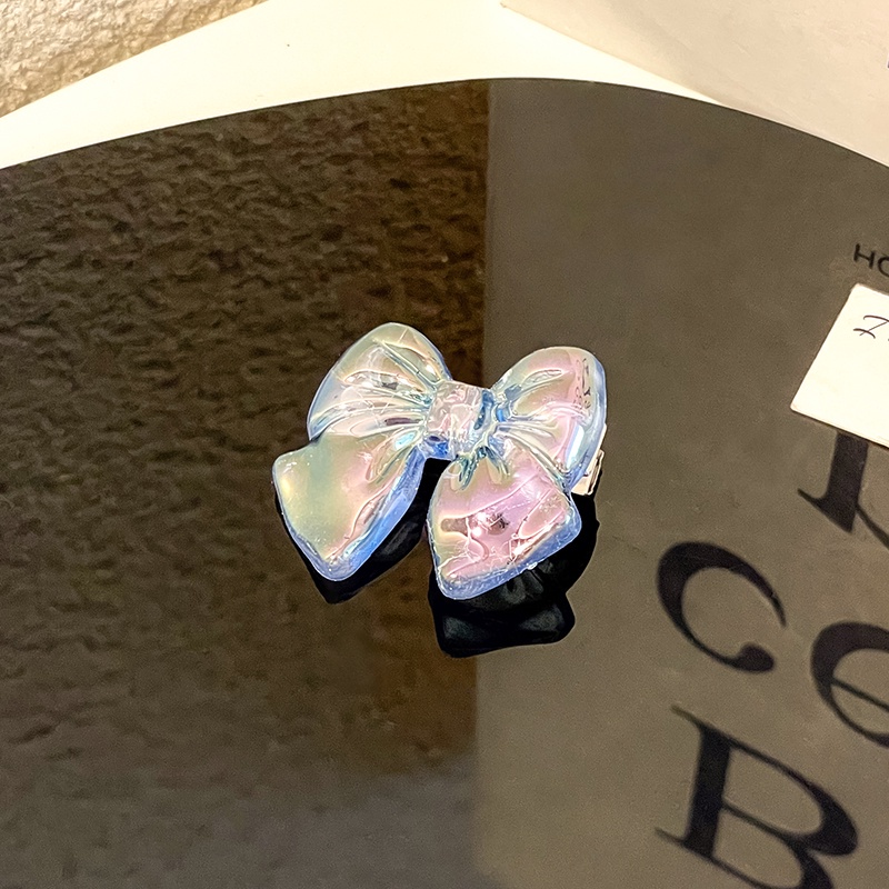 Kẹp Tóc Nơ Trong Suốt Phong Cách Hàn Quốc Xinh Xắn Cho Nữ