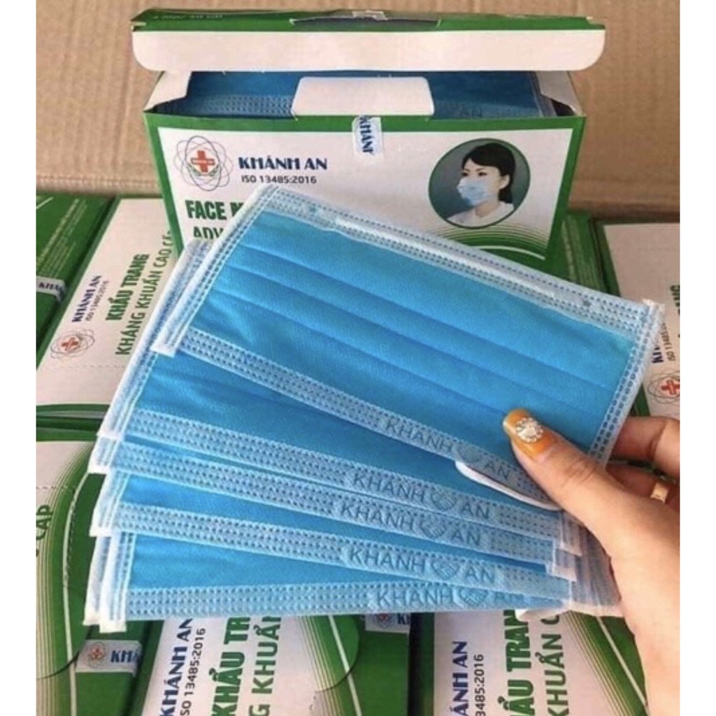 [Giá Sỉ] Hộp 50 cái khẩu trang y tế Khánh An 4 lớp kháng khuẩn | BigBuy360 - bigbuy360.vn
