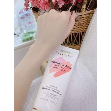 Dưỡng Thể Trắng Da WHISIS PERMIUM COLLAGEN WHITENING BODY LOTION 200ml