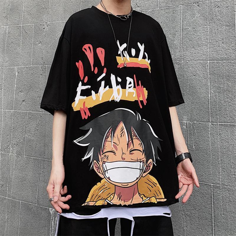 Áo Thun Tay Ngắn Dáng Rộng In Họa Tiết Graffiti Phong Cách Hip Hop Hàn Quốc Thời Trang Cho Nam