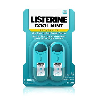 Set 2 Chai Xịt Thơm Miệng Listerine Cool Mint PocketMist