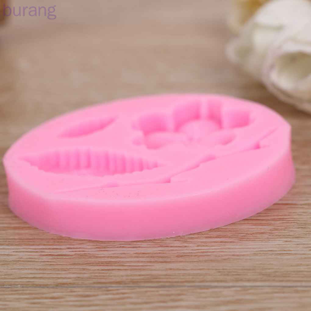 HANDMADE Khuôn Silicon Làm Bánh Đa Năng Tiện Dụng Hình Hoa Đào Xinh Xắn