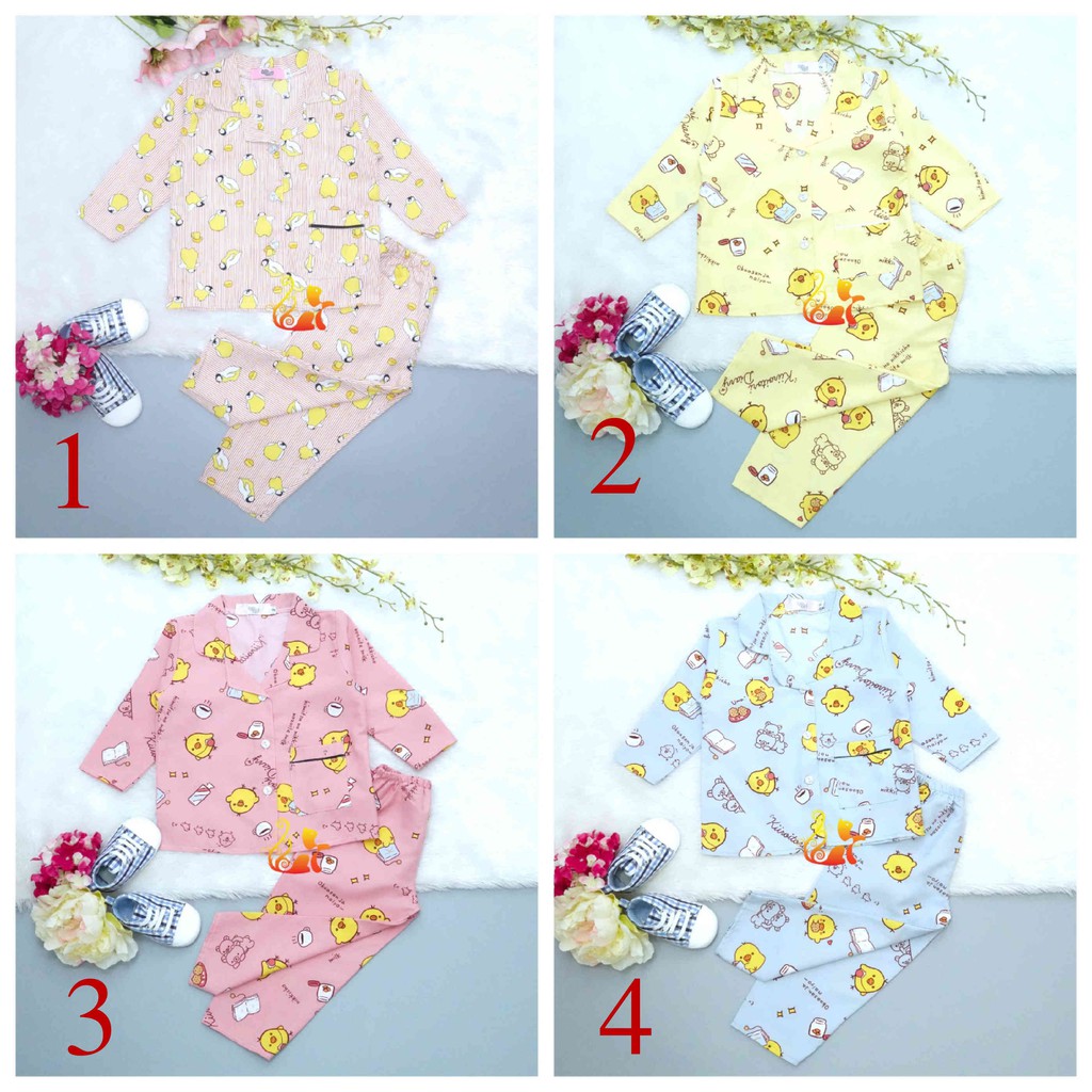 (Phần 1).Đồ Mặc Nhà &quot;Quần Dài&quot; Pijama Kate Thái - Size số 2 - Cho Bé 8 - 13kg. Từ 1 tuổi - 3 tuổi.