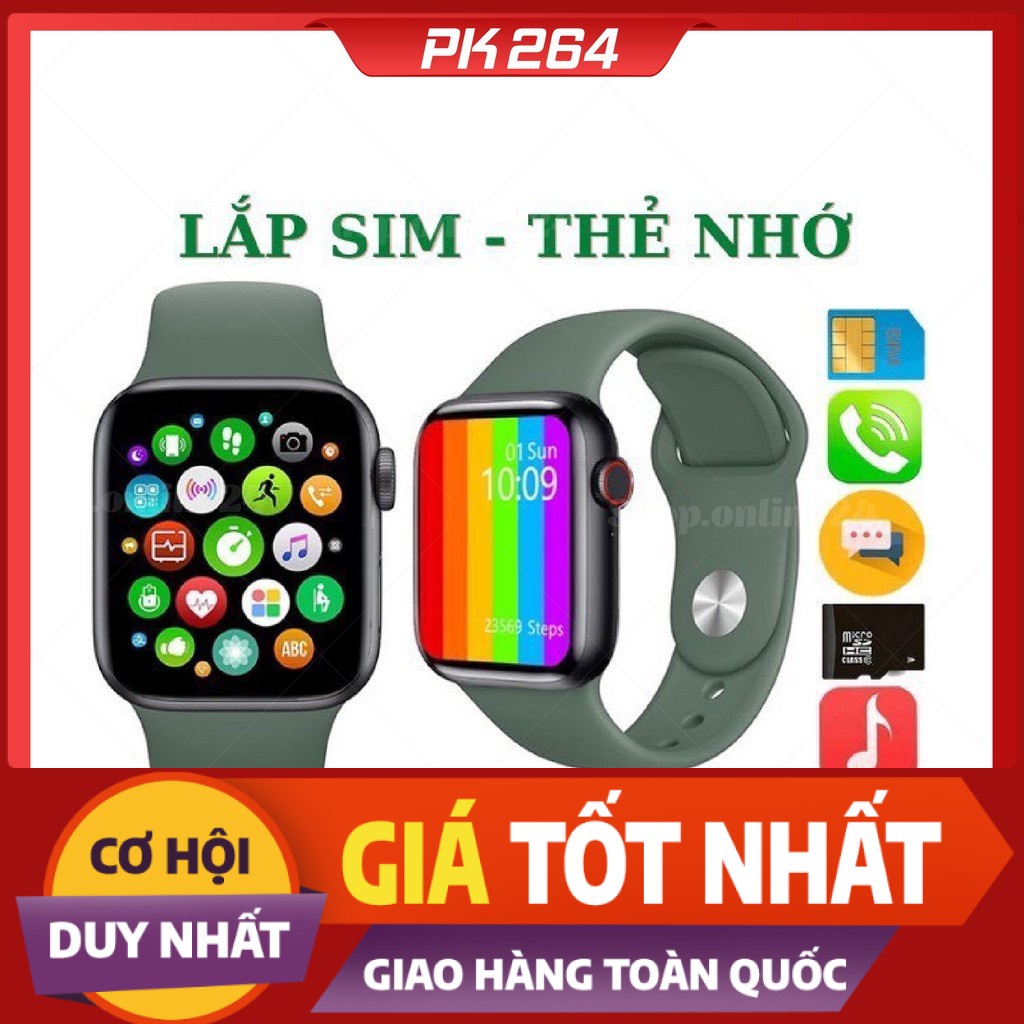 Đồng Hồ Thông Minh K10 Lắp sim Nghe gọi Thay dây thoải mái Tiếng Việt 42mm