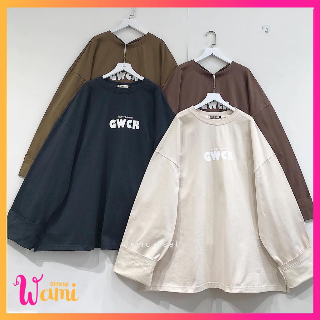 Áo phông nữ form rộng tay dài GWCR - 1803 Wami.official