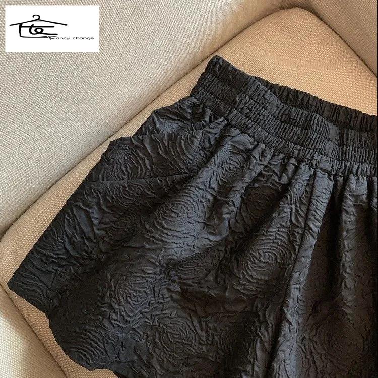 Quần Short Thể Thao Lưng Cao Dáng Chữ a Ống Rộng Thời Trang Mùa Hè Cho Nữ