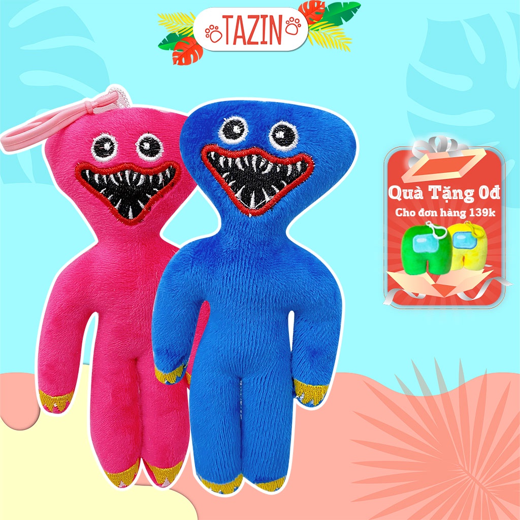 Móc Khóa Huggy Wuggy Poppy Playtime búp bê đồ chơi nhồi bông cao cấp TAZIN