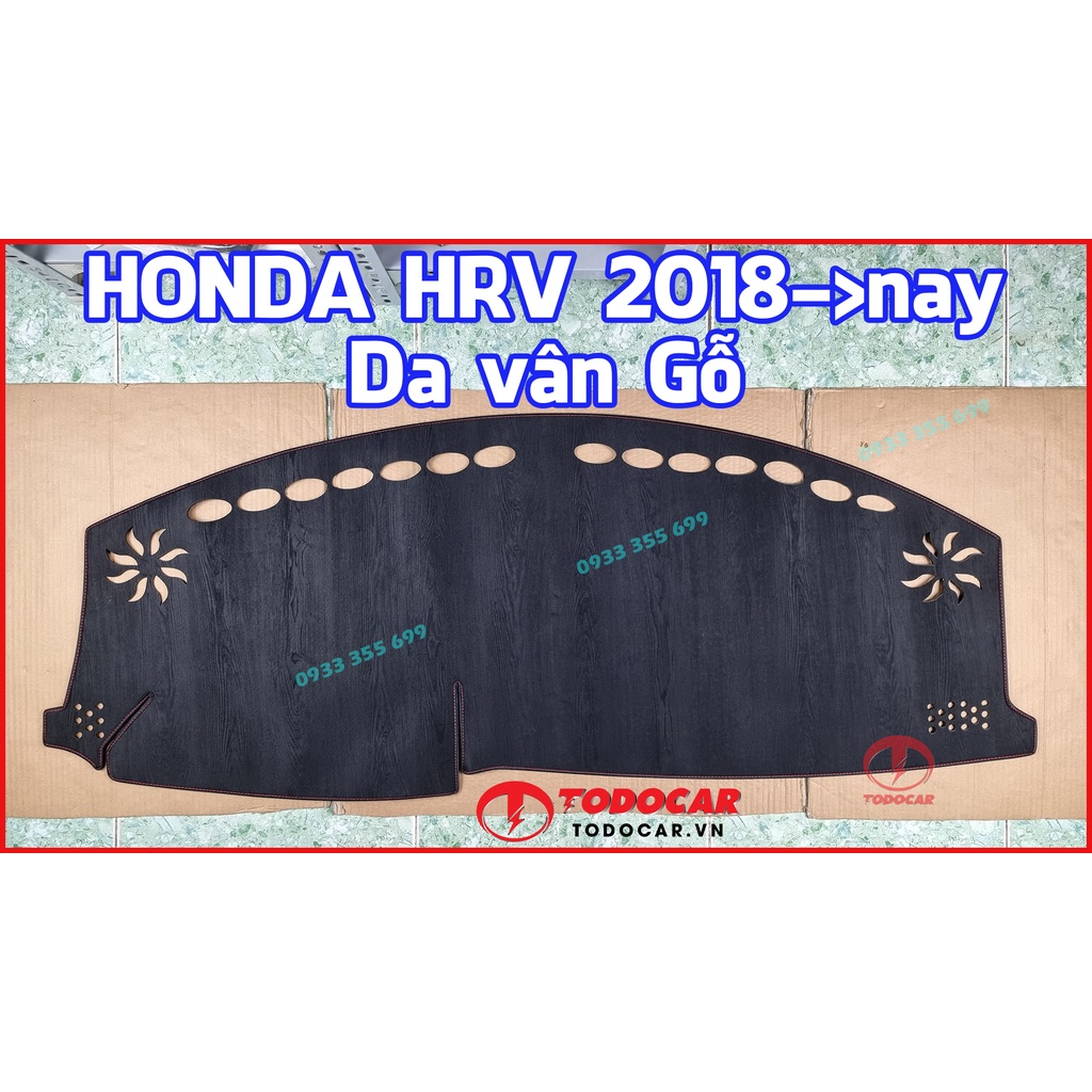 Thảm Taplo HONDA HRV bằng Nhung lông Cừu, Da vân Carbon, Da vân Gỗ 2018 2019 2020 2021 2022