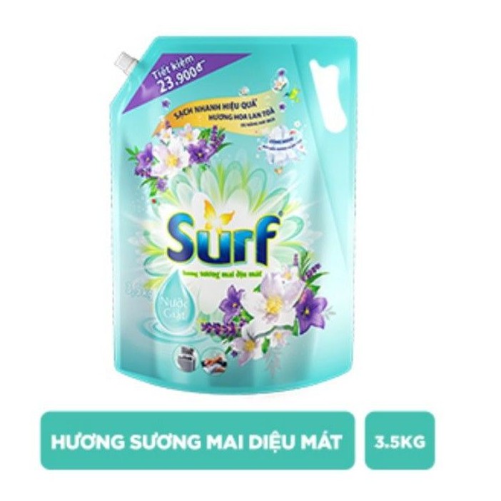 Nước giặt Surf hương Sương mai diệu mát túi 3.5kg