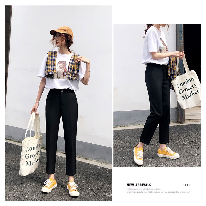 Quần tây nữ lưng cao 🦋FREESHIP🦋 dáng dài chất đẹp dáng chuẩn Hàn Quốc | Thời trang Amys | BigBuy360 - bigbuy360.vn