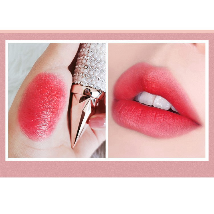 Son kem lì 💄FREESHIP💄Son 3 màu AGAG KIM CƯƠNG (kèm dây) lâu trôi, mềm mại, dưỡng ẩm chống trôi