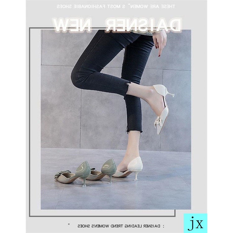 Giày cao gót thiết kế thời trang mùa hè Hàn Quốc 2021 dành cho nữ