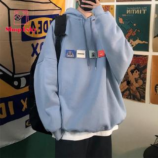 Áo hoodie tay dài phong cách thể thao năng động cho nam