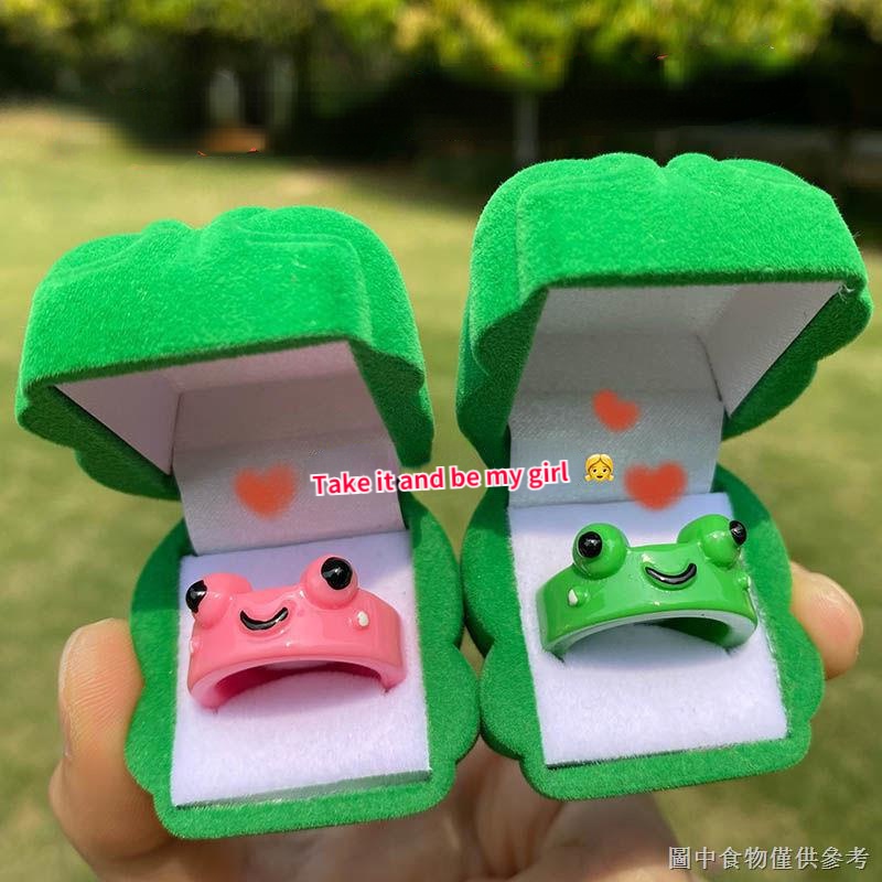 Hộp đựng nhẫn ếch ]Hộp Đựng Nhẫn Hình Chú Ếch Dễ Thương