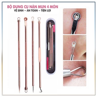 Bộ nặn mụn 4 cây 8 đầu