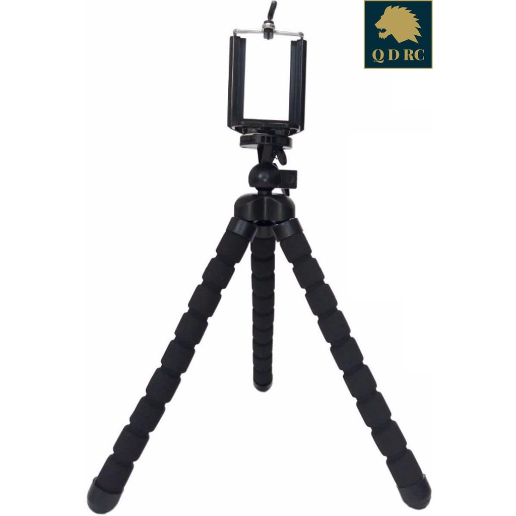 Tripod Bạch Tuộc + Đầu kẹp Mini Đen Cho GOPRO SJCAM XIAOMI YI Action Camera Cho Máy Ảnh Điện Thoại QUADVIC.COM N00061