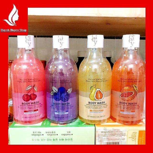 Sữa tắm Heeley body wash trái cây trắng da siêu thơm mịn Hàn Quốc chai 480ml