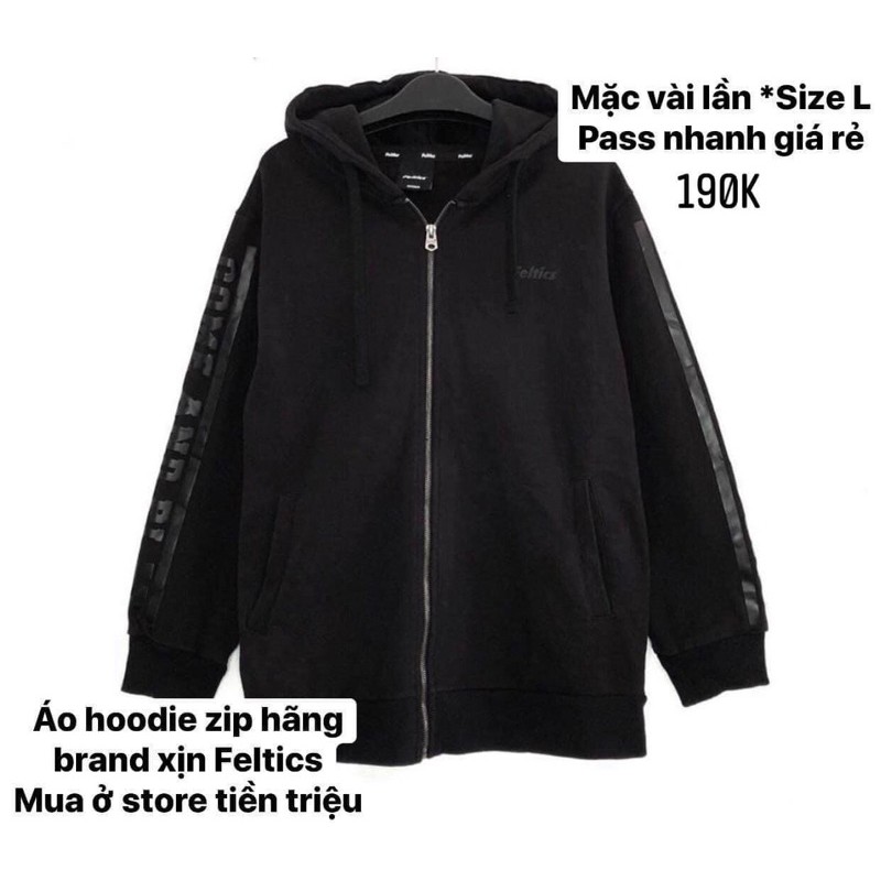 Áo hoodie zip feltics