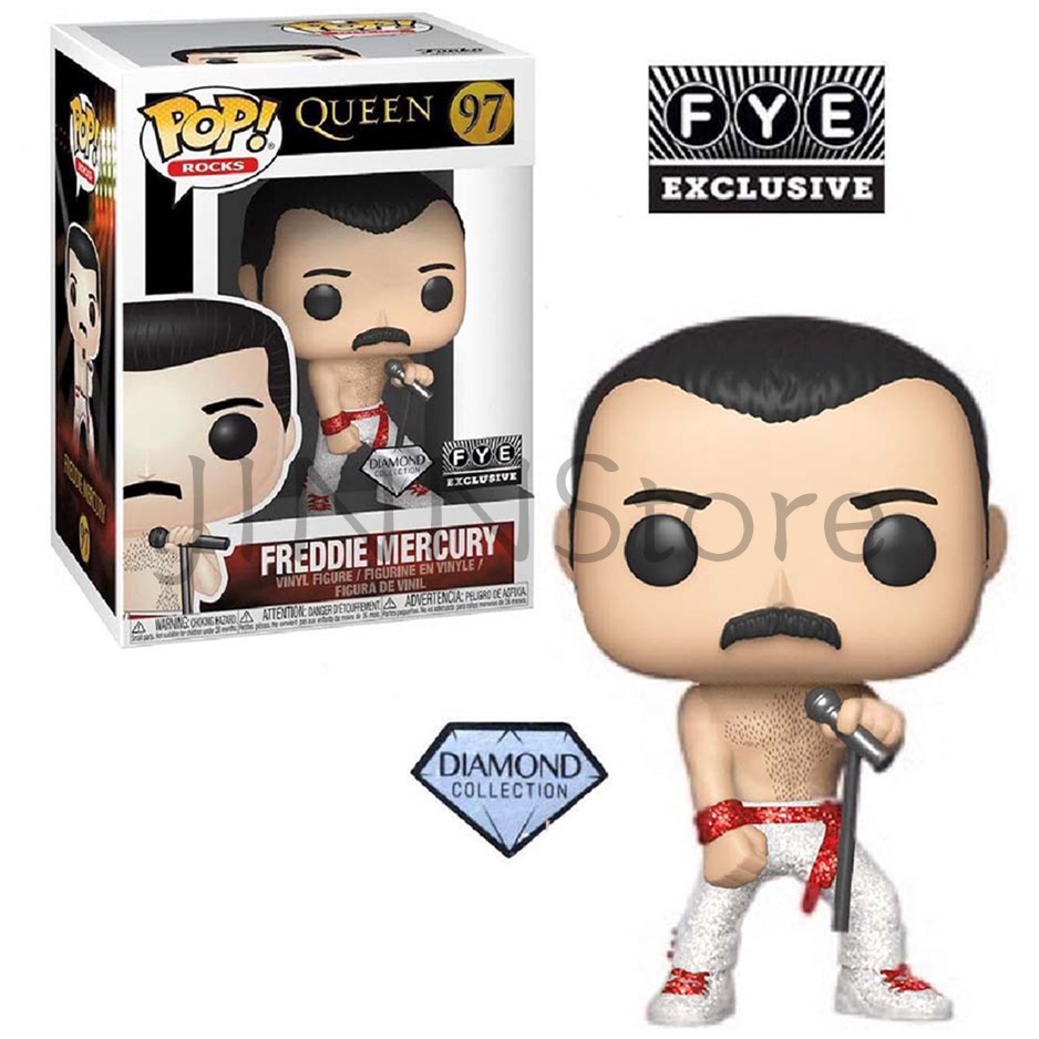 Đồ chơi mô hình JINNStore Funko Pop Rocks Queen Freddie Mercury 97 FYE độc đáo