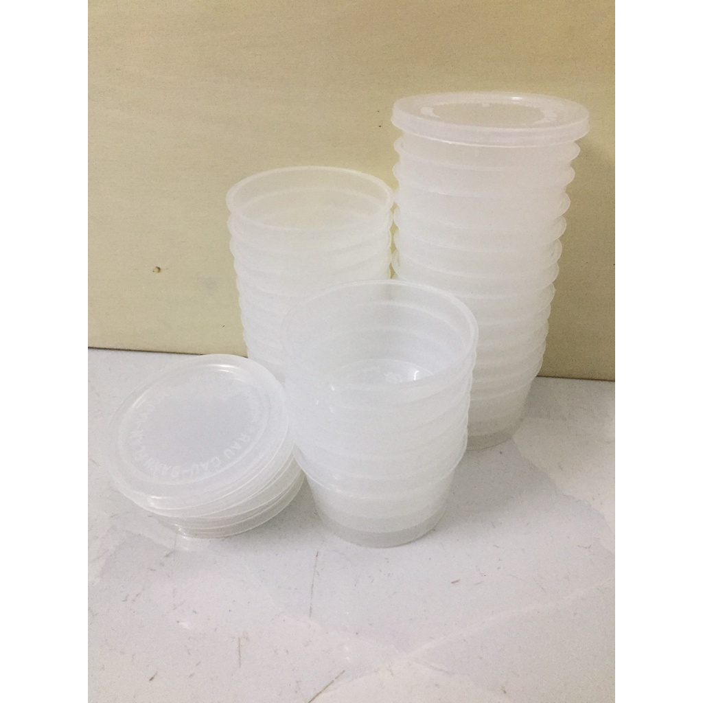 Hũ làm bánh Plan, hũ làm rau câu 65ml, 5 hũ-10 hũ