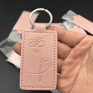 ( HÀNG có sẵn ) Móc khóa da PU in chữ BTS