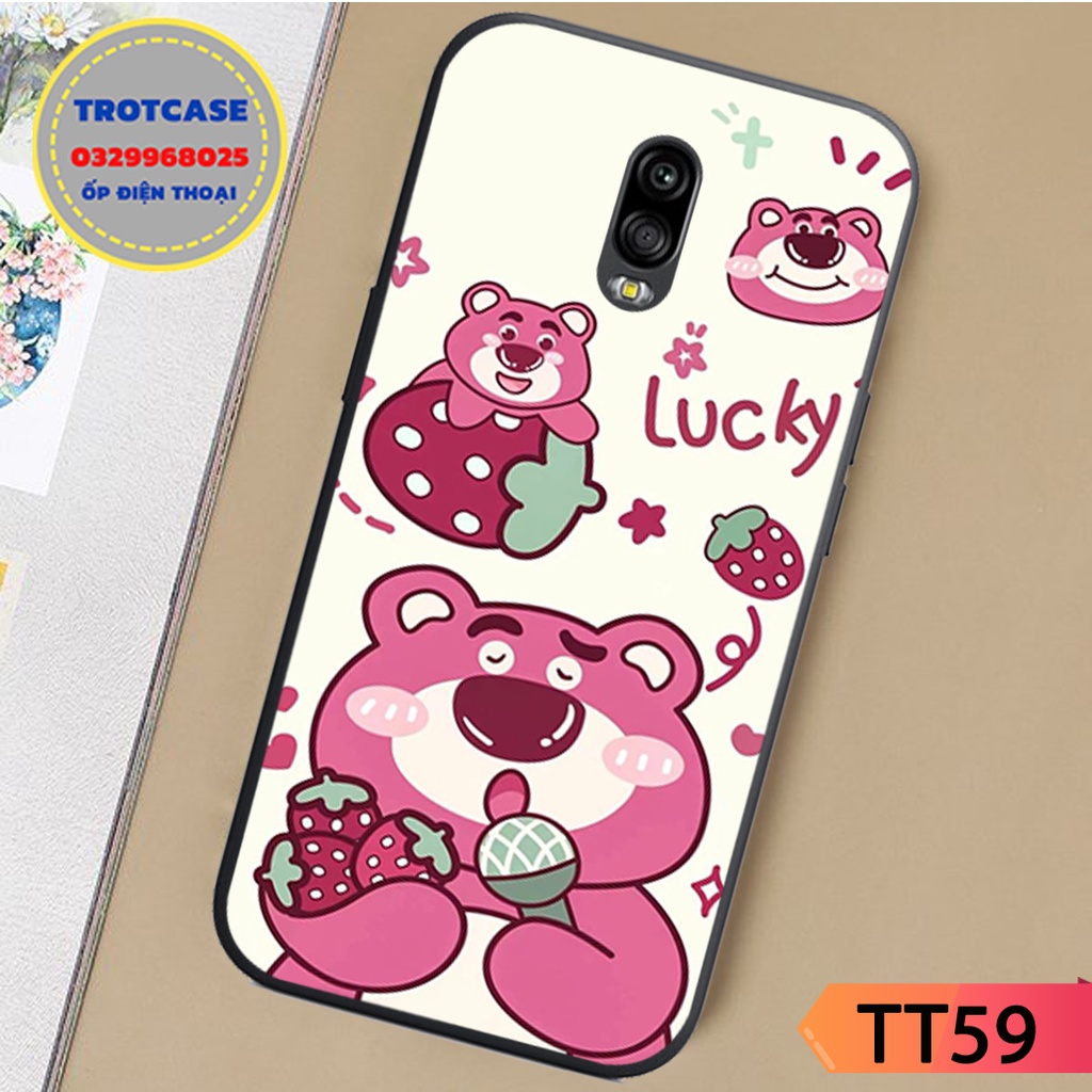 Ốp lưng Samsung J3 Pro / J5 Pro / J7 Pro / J7 Plus - hình Swett thỏ trắng dâu tây hồng và chú thỏ happy