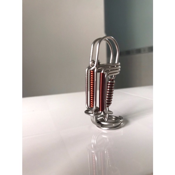 Móc Khóa Inox 304 Uốn Hình Chim Cánh Cụt Đế Vương