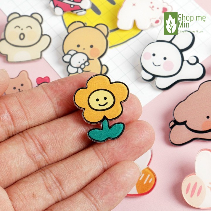 Pin Cài Áo, Balo, Túi Xách Hoạt Hình Chipi Dễ Thương MIN20