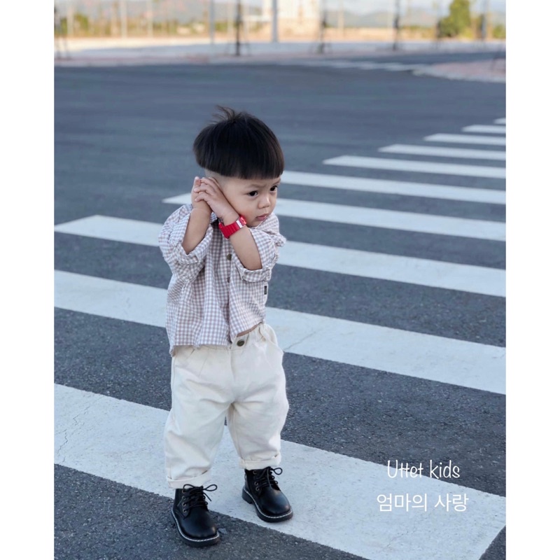 [Ảnh thật] SƠ MI CARO AD 083 PHÙ HỢP CHO BÉ TRAI VÀ BÉ GÁI TỪ 1-5 TUỔI SIZE 80 ĐẾN 120