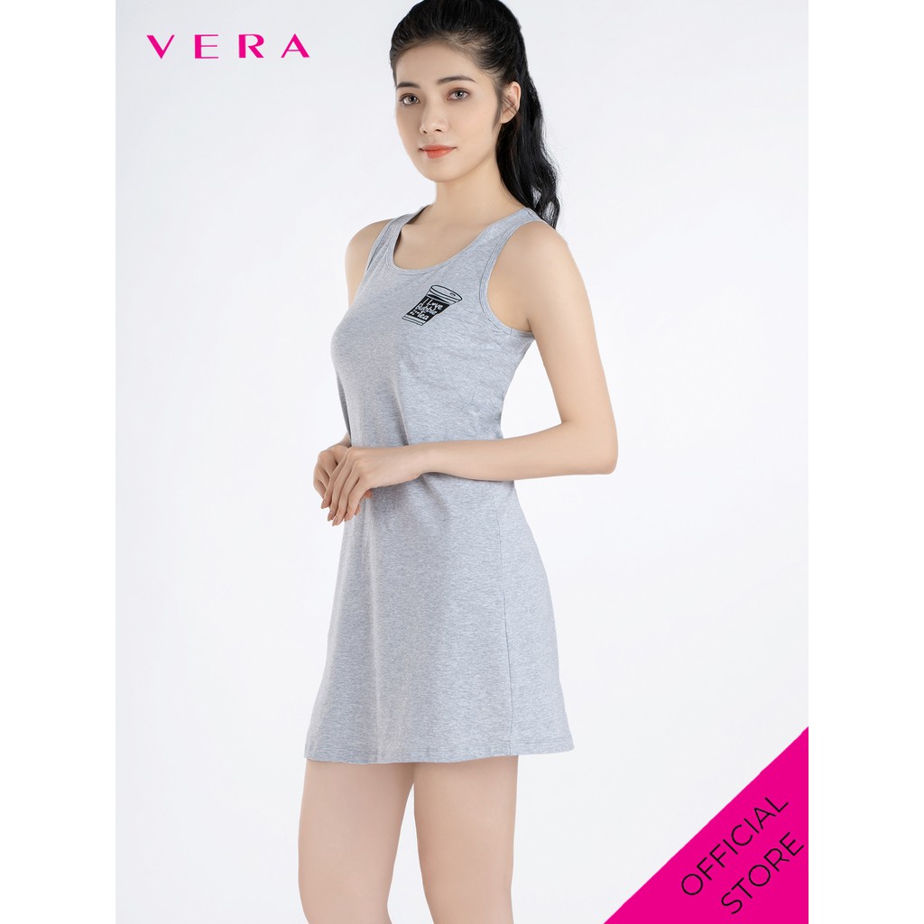 [Mã FAMALLT5 giảm 15% đơn 150k] Đầm ngủ VERA cotton không tay - 0172