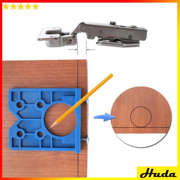 Tấm cữ khoan bản lề giảm chấn  -  đồ làm mộc