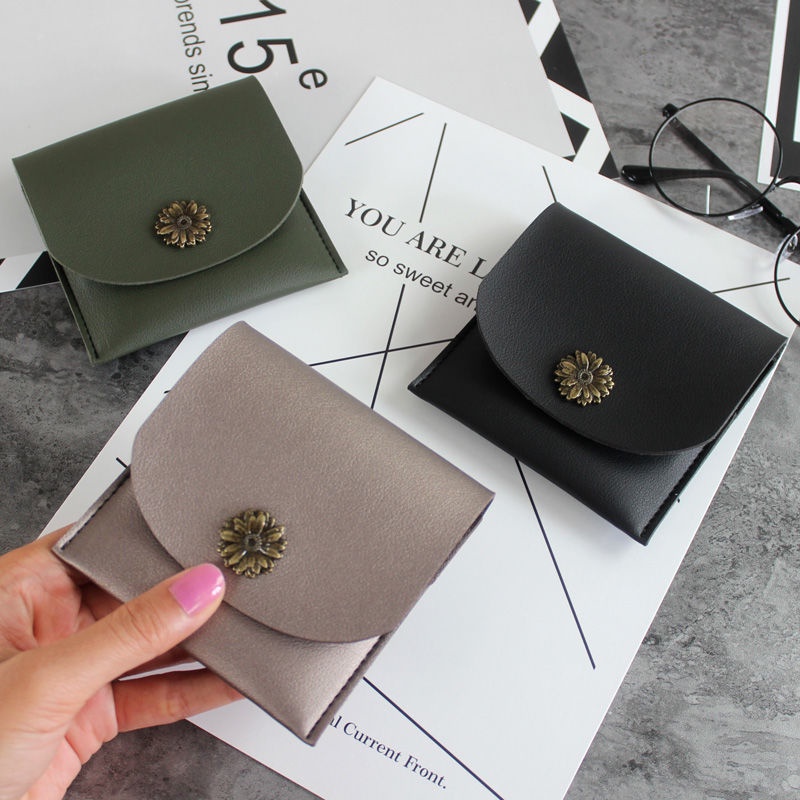 Ví ngắn đơn giản thời trang retro 2021