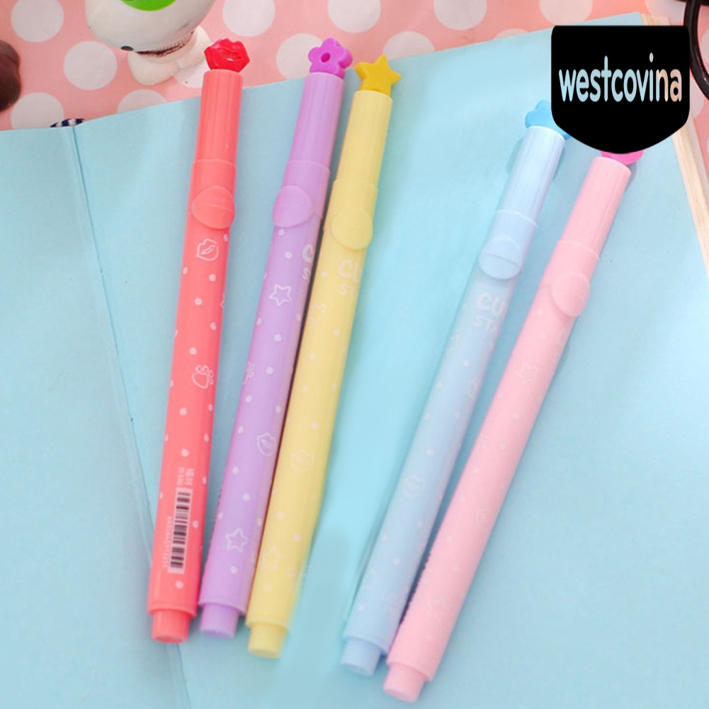Phương Tây✎Set 6 Bút Đánh Dấu Họa Tiết Kẹo Dễ Thương