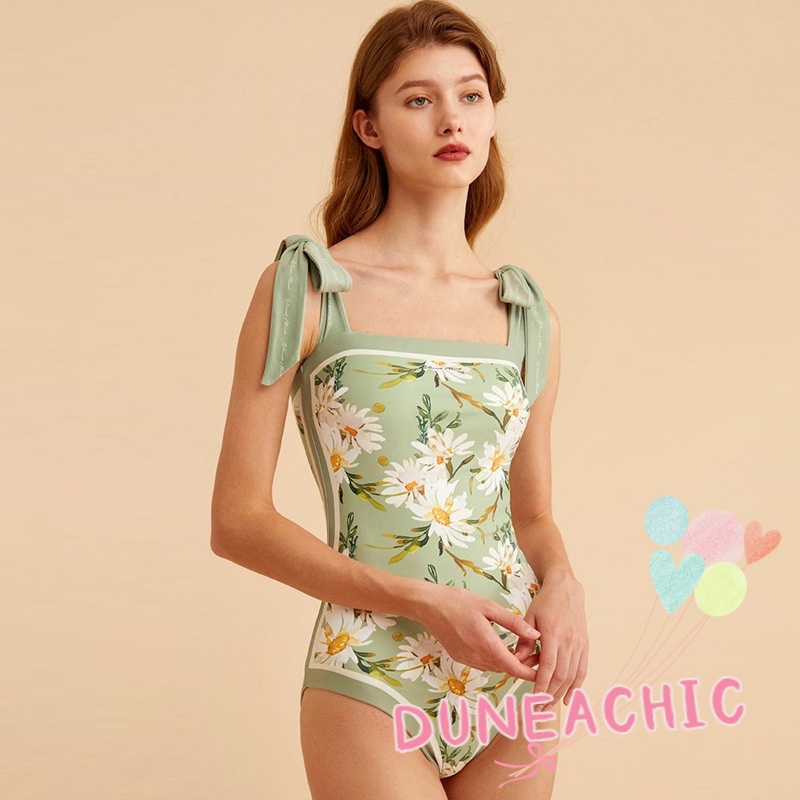 Đồ bơi một mảnh DUNEA in họa tiết cổ điển dành cho nữ có size lớn