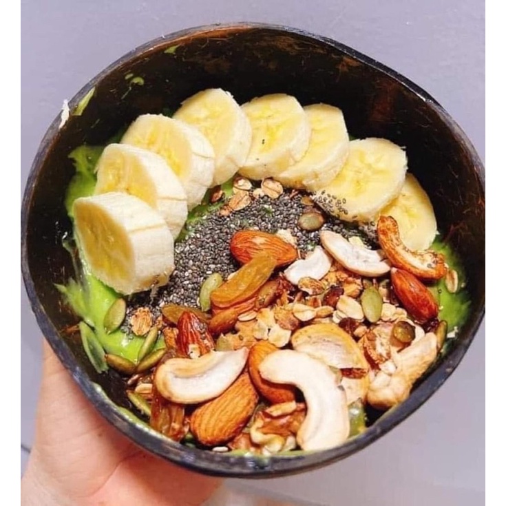Ngũ cốc ăn kiêng granola siêu hạt 100% quả sấy dinh dưỡng hộp 500g ngon nhức nách không đường date mới nhất