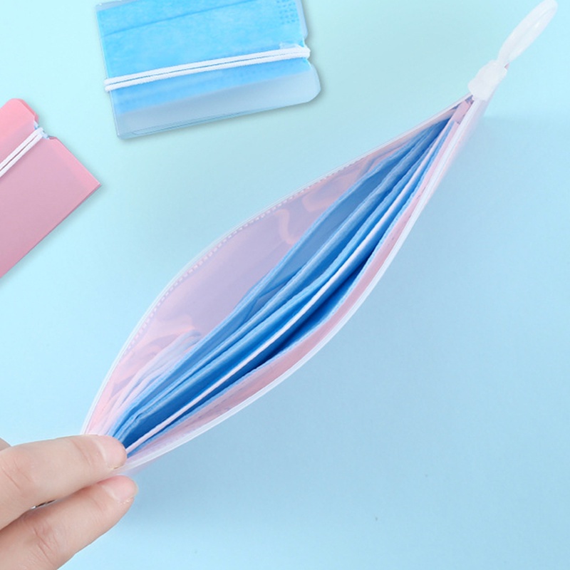 1 Hộp Đựng Khẩu Trang Chống Nước Có Khóa Kéo Họa Tiết Hoạt Hình Sáng Tạo