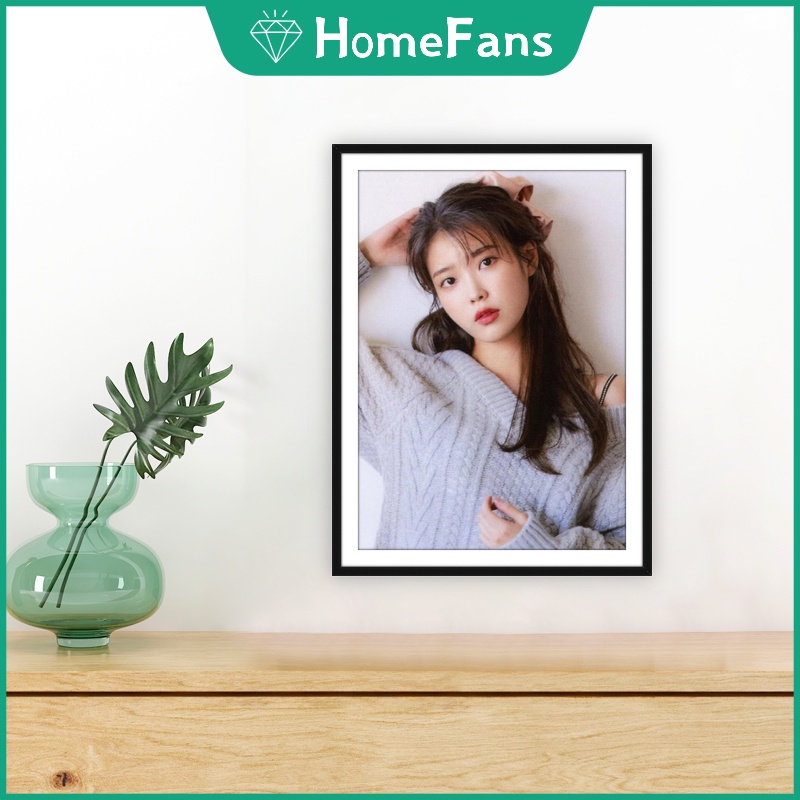 Bộ Tranh Đính Đá 5D Tự Làm Hình Ca Sĩ Lee Ji Eun 30x40cm/40x50cm Trang Trí Nhà Cửa