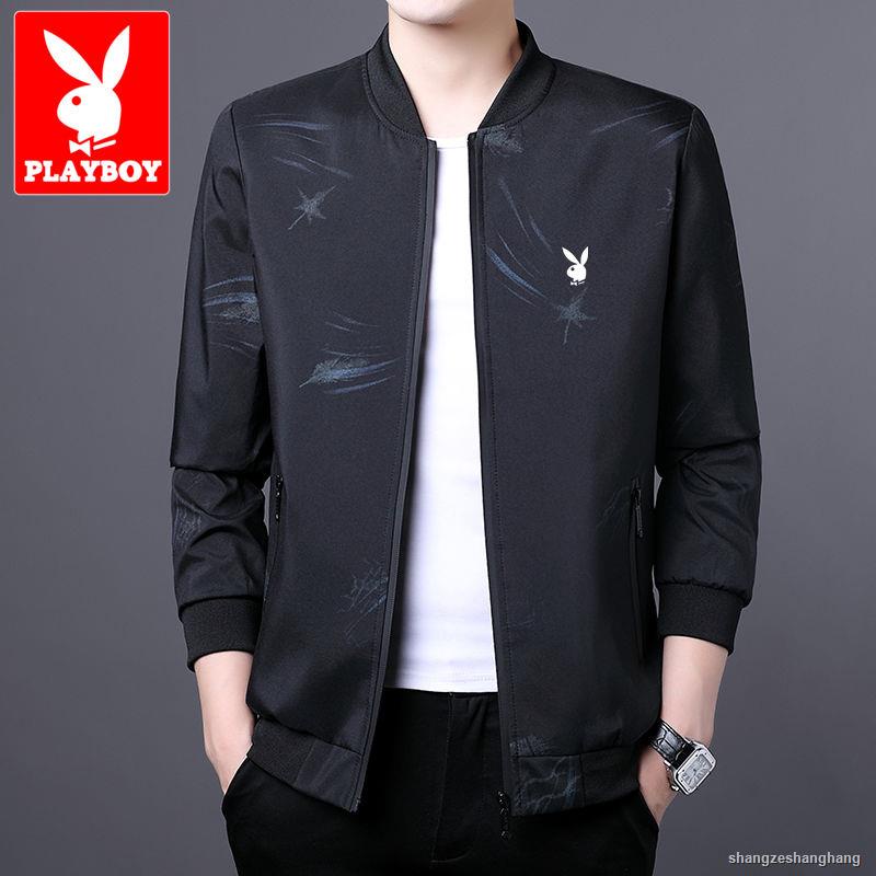 Áo Khoác Nam❁Áo Khoác Playboy Mỏng Dáng Ôm Thời Trang Thu Xuân Hàn Quốc Dành Cho Nam