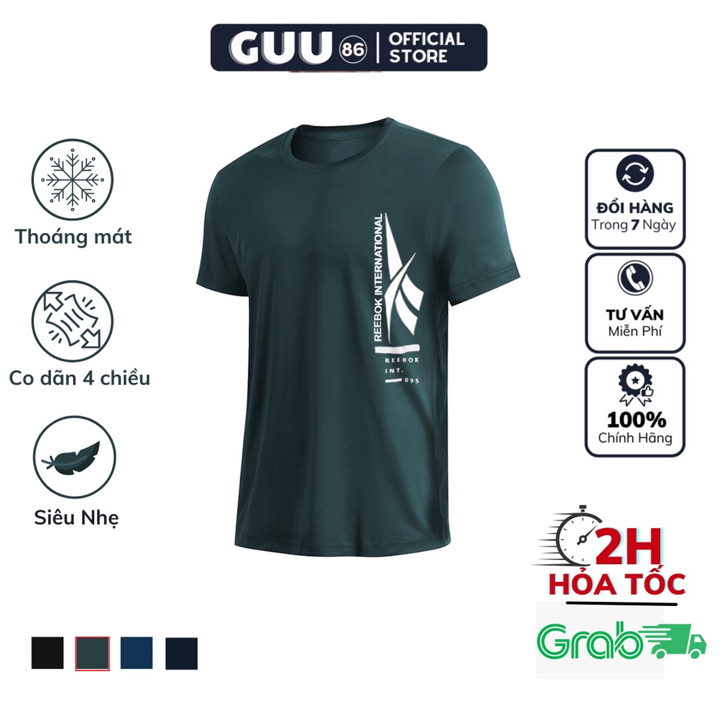 Áo Thun Thể Thao Nam 𝗥𝗘𝗘𝗕𝗢𝗞 𝗔𝟬𝟭 tập gym cổ tròn ngắn tay vải thoáng mát co dãn chuẩn form nhiều màu | BigBuy360 - bigbuy360.vn