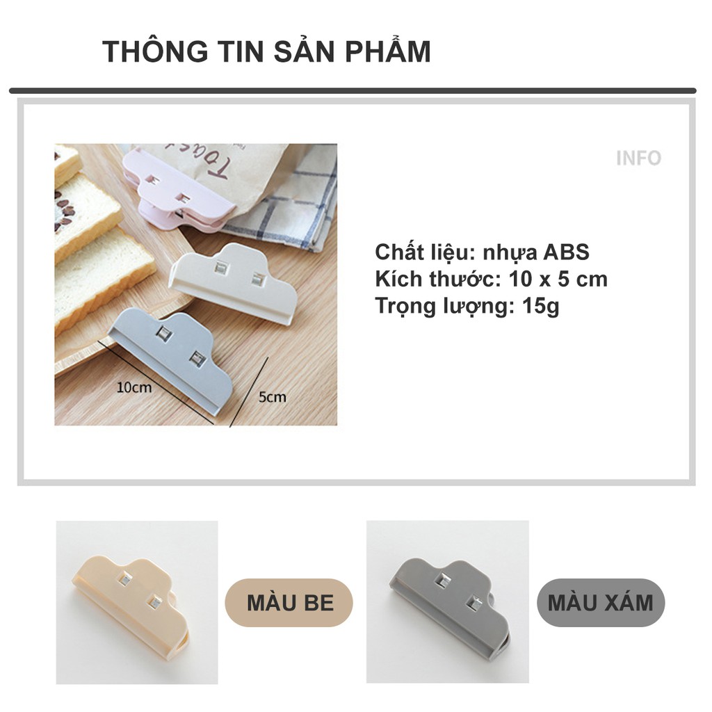 Kẹp miệng túi bảo quản thực phẩm ngăn ngừa côn trùng - BOPK111 - buyone