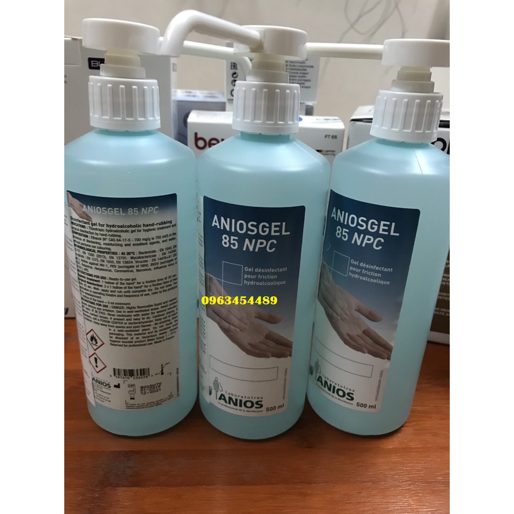 Dung dịch rửa tay khô sát khuẩn Anios Gel 500ml Pháp | BigBuy360 - bigbuy360.vn