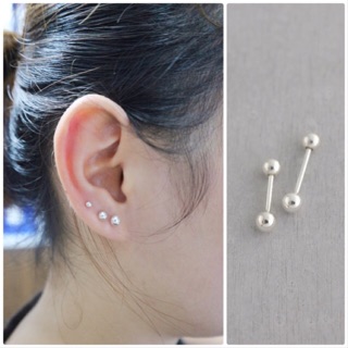 Khuyên bạc nụ bi