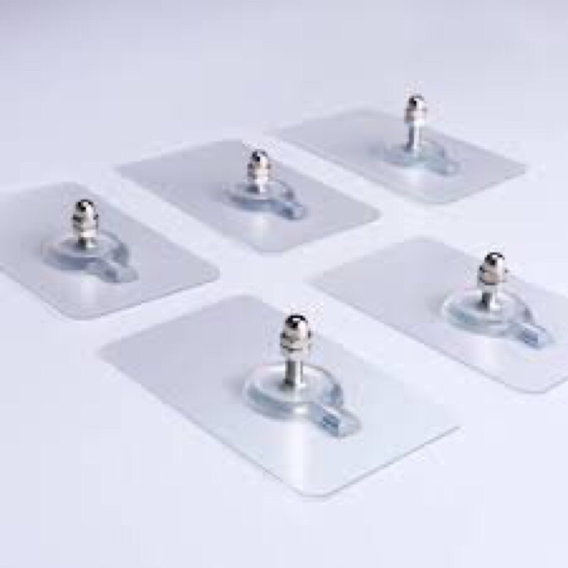 Miếng dán thanh chắn giường inox, miếng dán không cần khoan đục, chịu lực chắc chắn,gắn treo các vật dụng