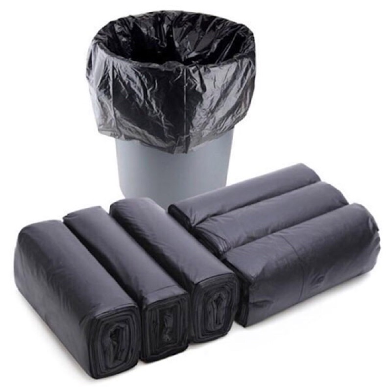 [ Combo 2kg ] gồm 6 cuộn túi đựng rác màu đen