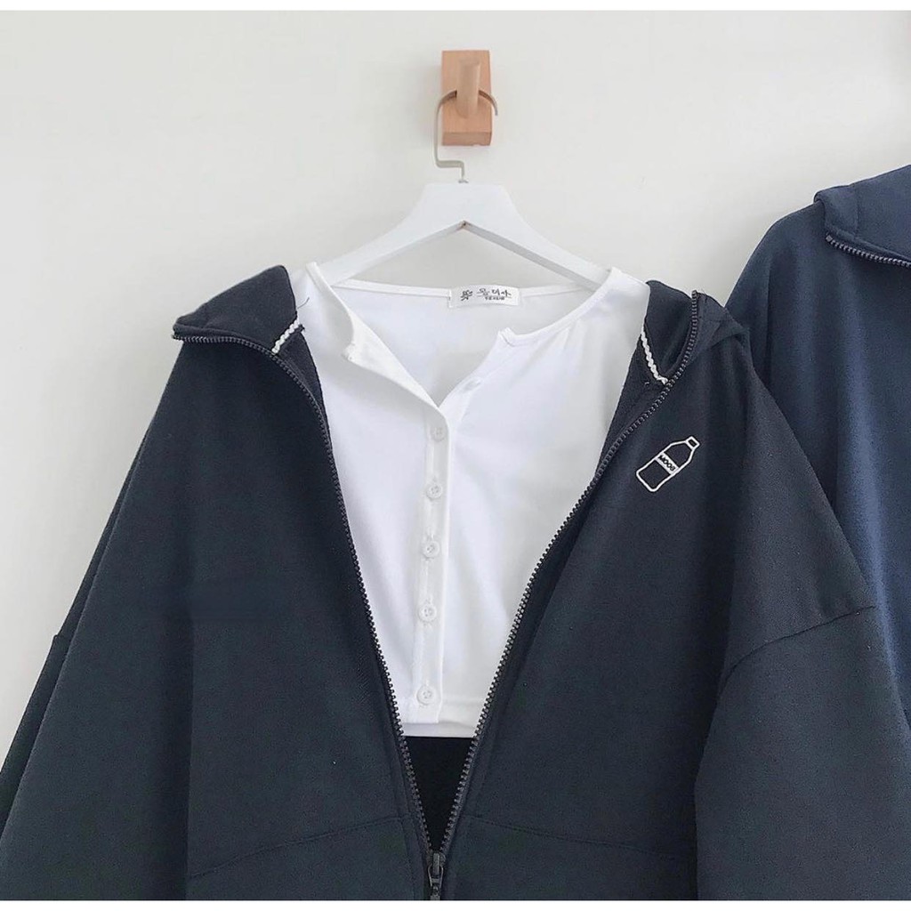 Áo Khoác Nỉ Lót Bông BOTTLE | BigBuy360 - bigbuy360.vn